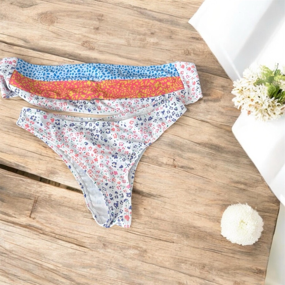 Colorful Patterned Bikini Bottoms